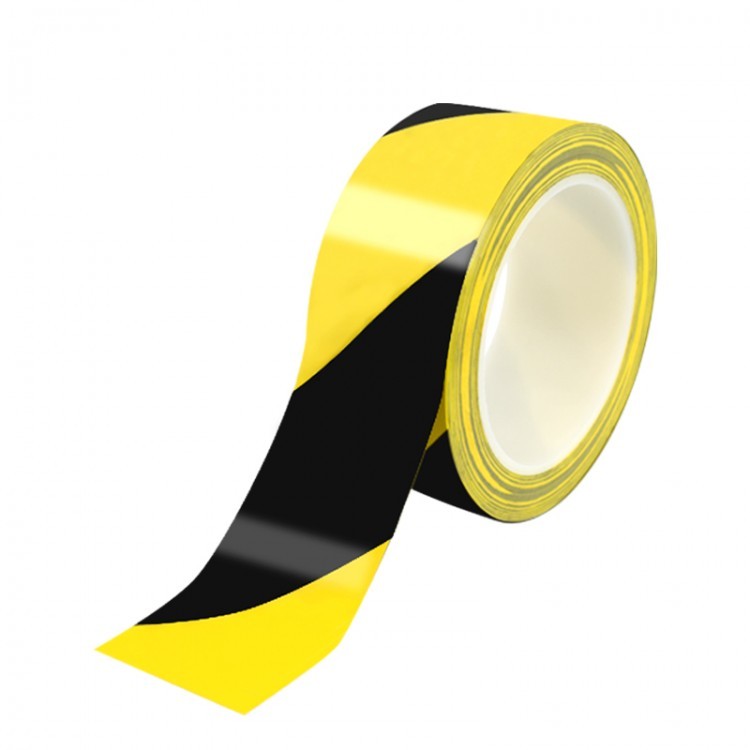 黑黄警示胶带彩色pvc地标贴防水耐磨